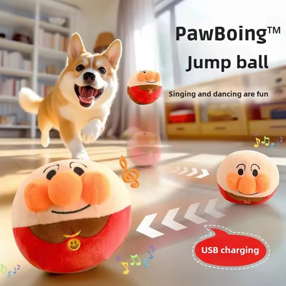 PawBoing™ – Interactive Plush Jumping Ball Dog Toy